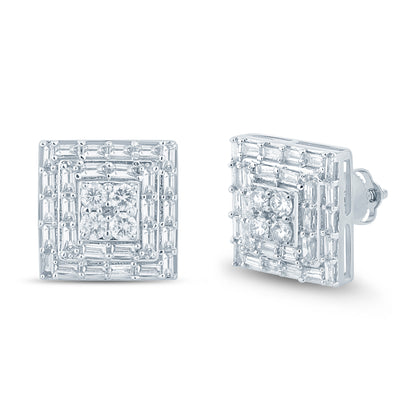 Diamond Square Earrings