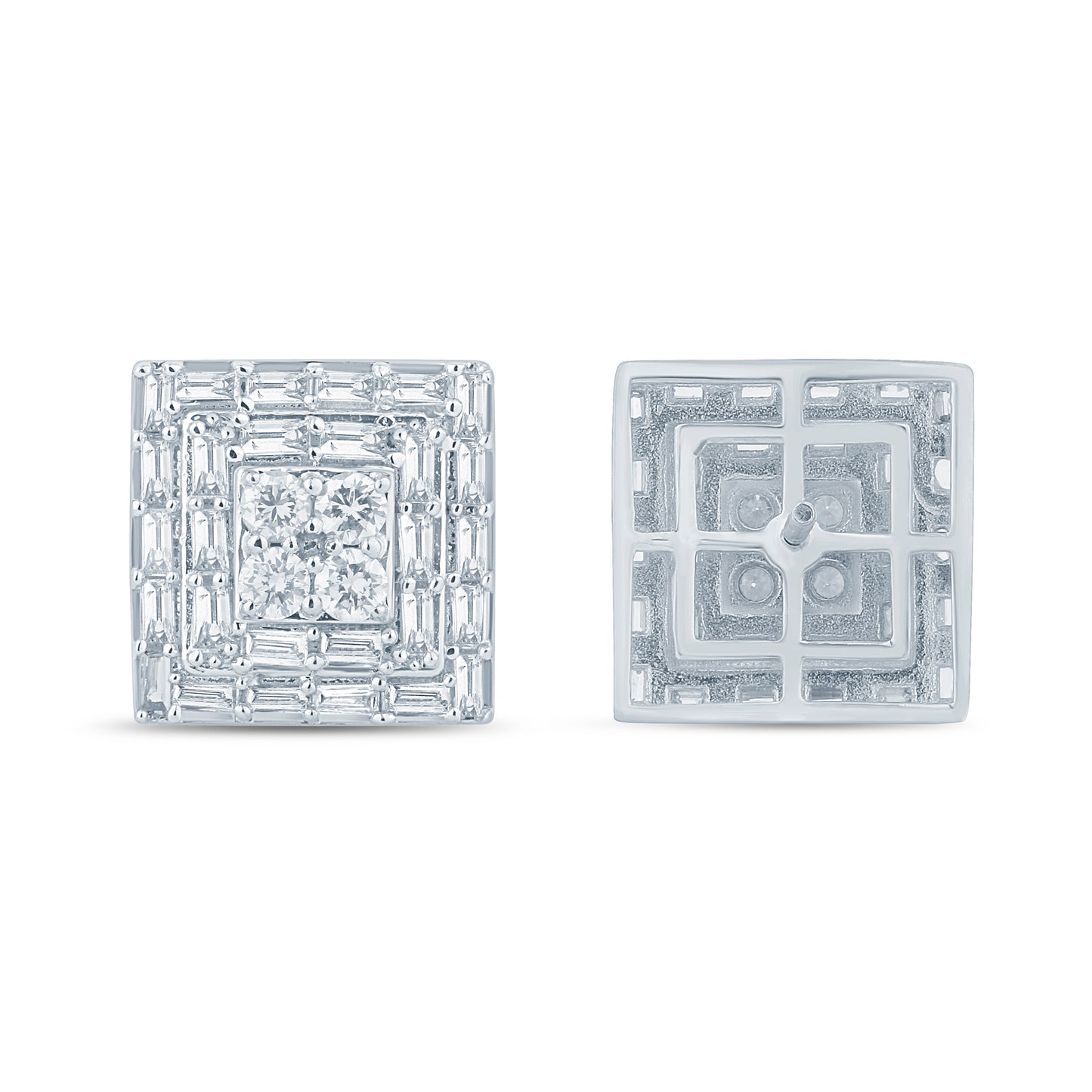 Diamond Square Earrings