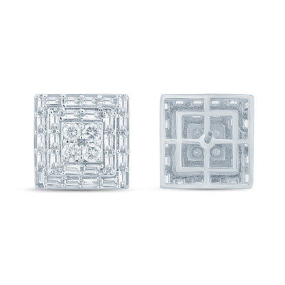 Diamond Square Earrings