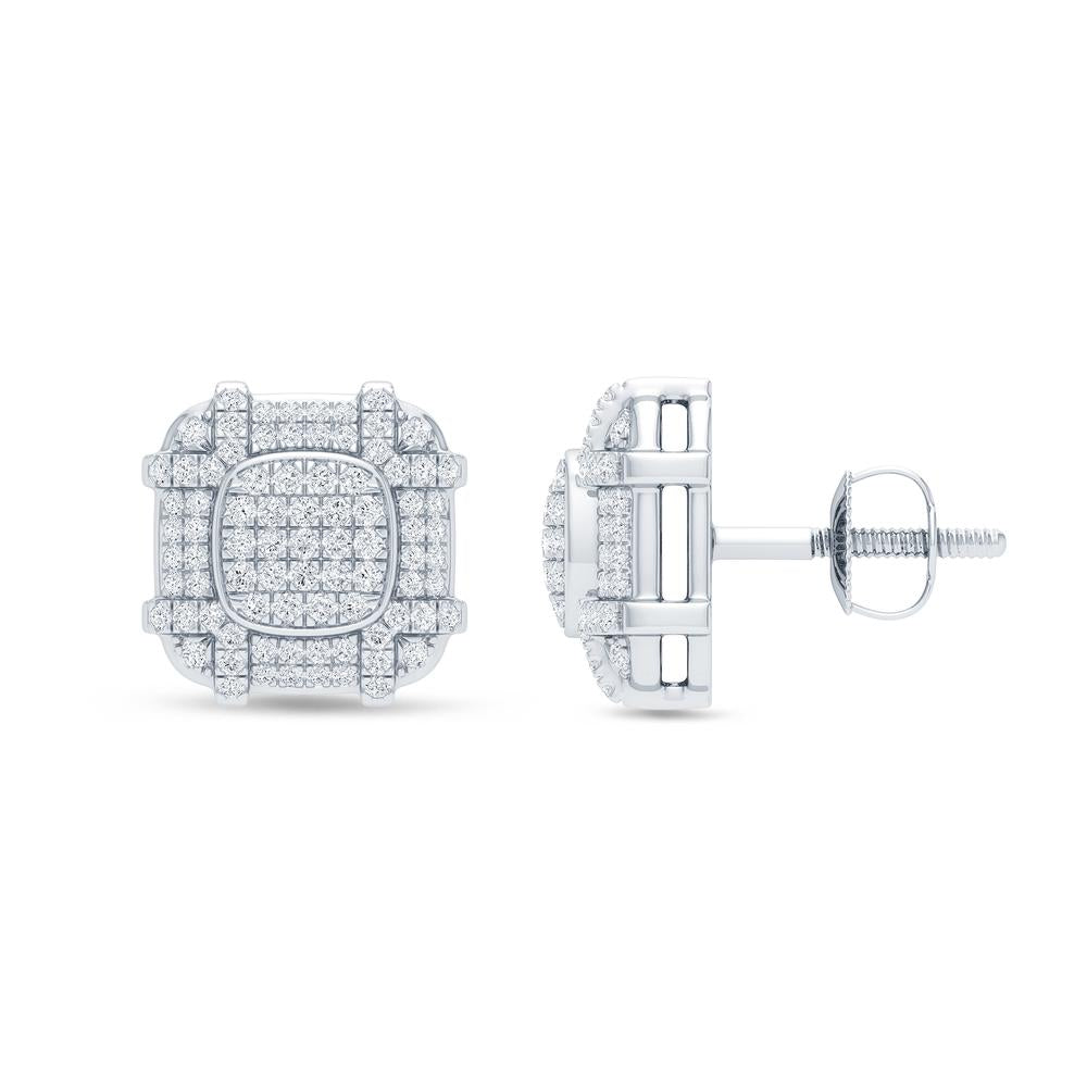 Diamond Square Earrings
