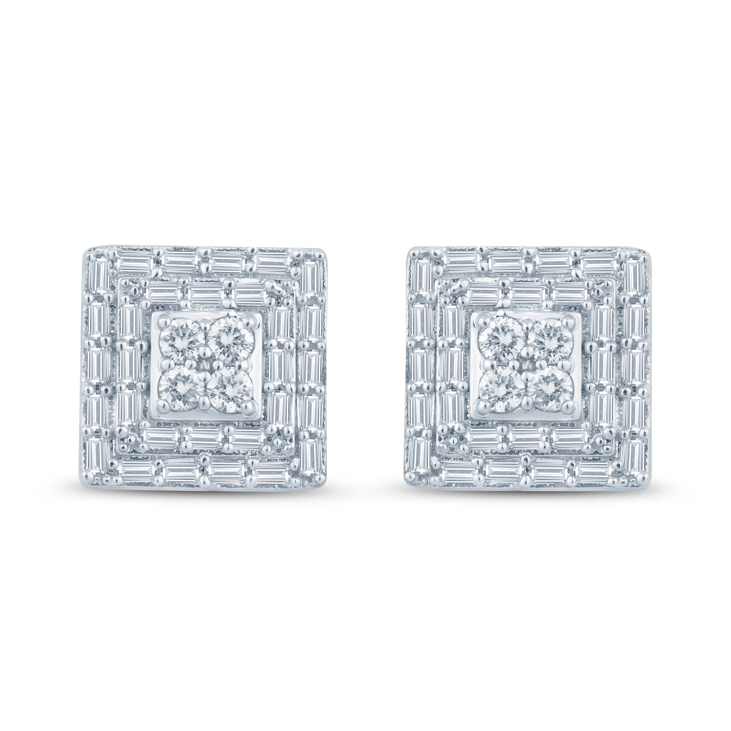 Diamond Square Earrings
