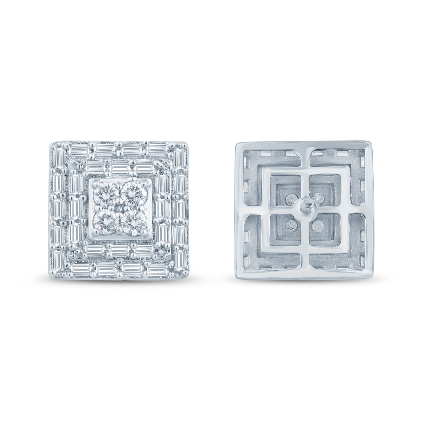 Diamond Square Earrings