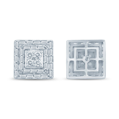 Diamond Square Earrings