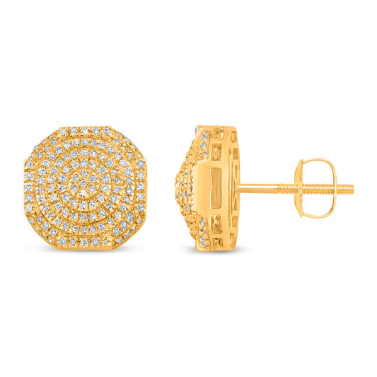 Diamond Cushion Earrings