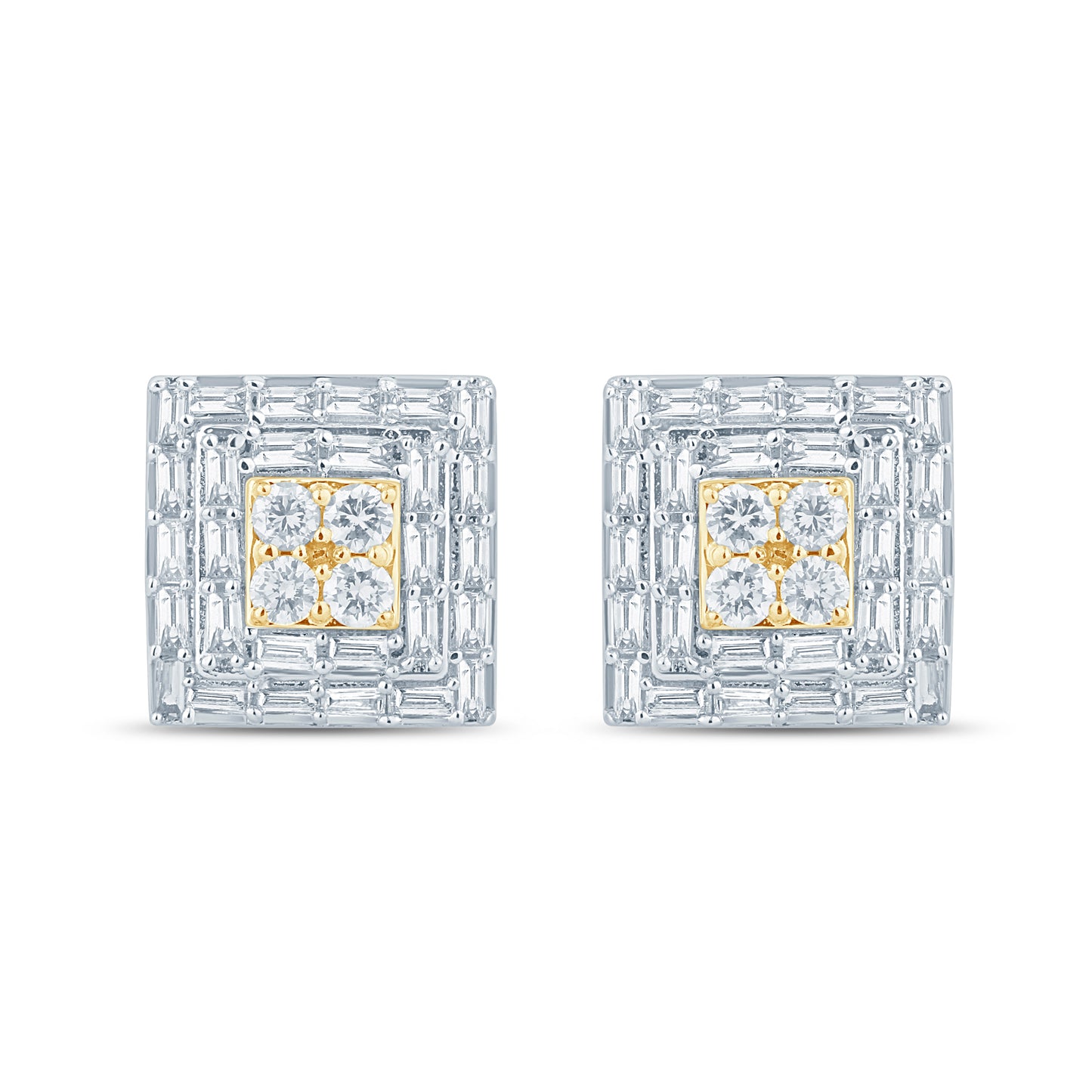 Diamond Square Earrings
