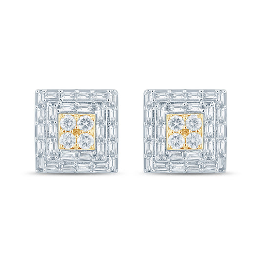 Diamond Square Earrings