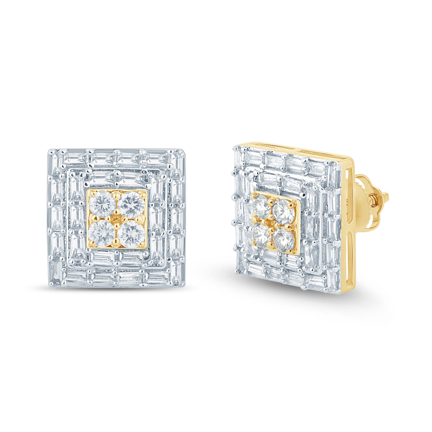 Diamond Square Earrings