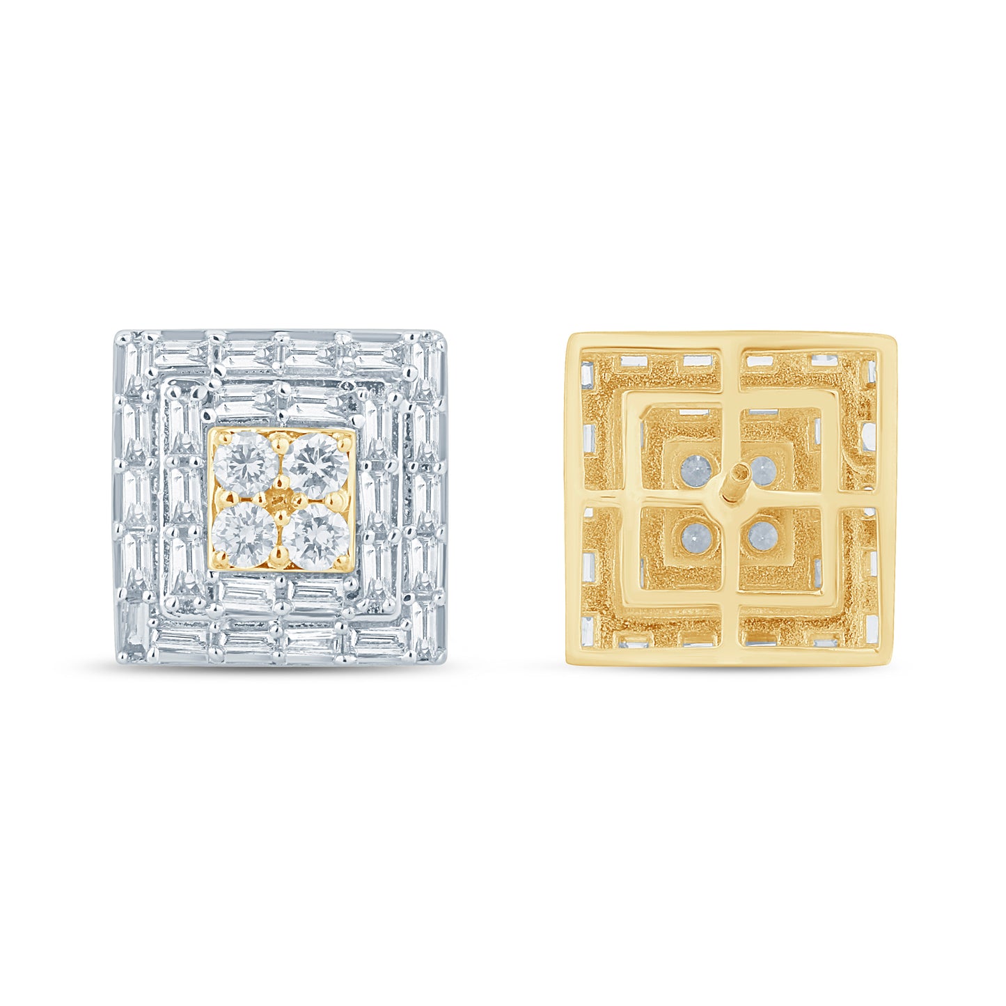Diamond Square Earrings