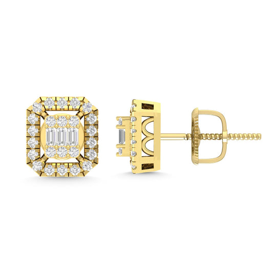 Diamond Radiant Earrings