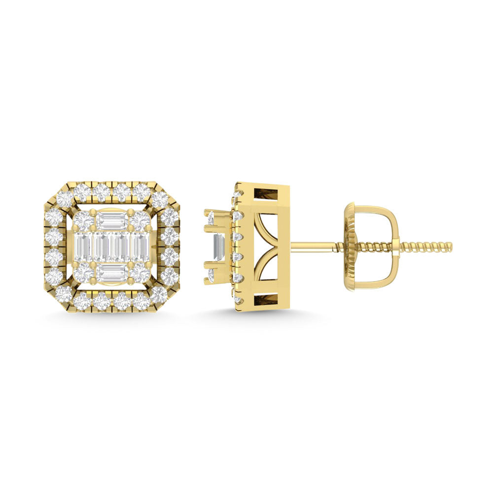 Diamond Square Earrings