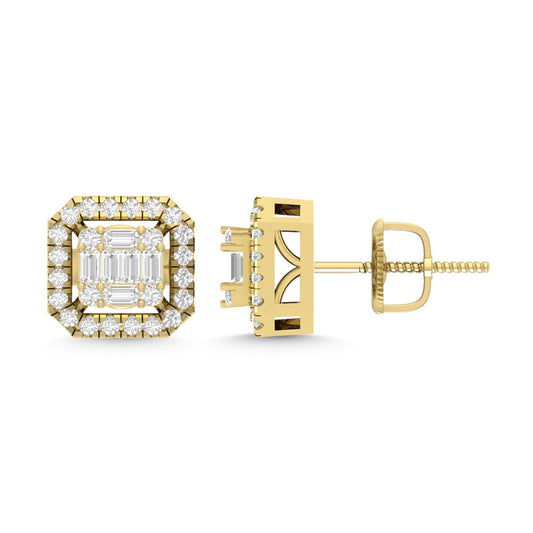 Diamond Square Earrings