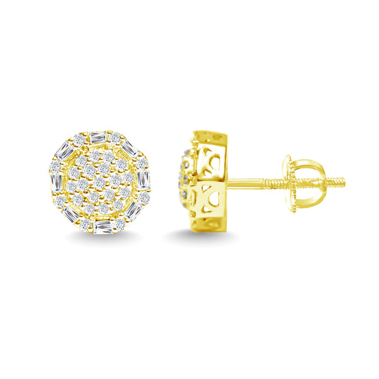 Diamond Flower Earrings