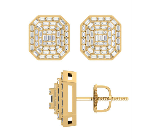 Diamond Cushion Earrings