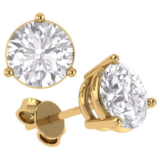 Diamond Solitaire Earrings