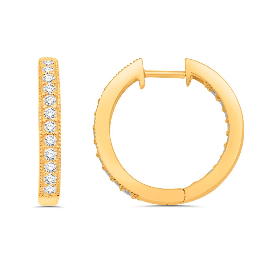 Diamond Classic Hoops