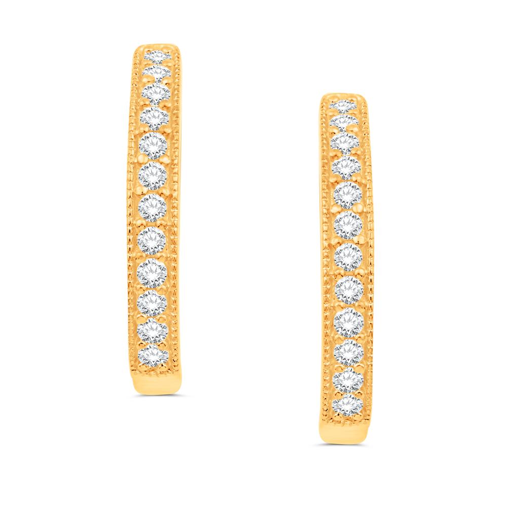Diamond Classic Hoops