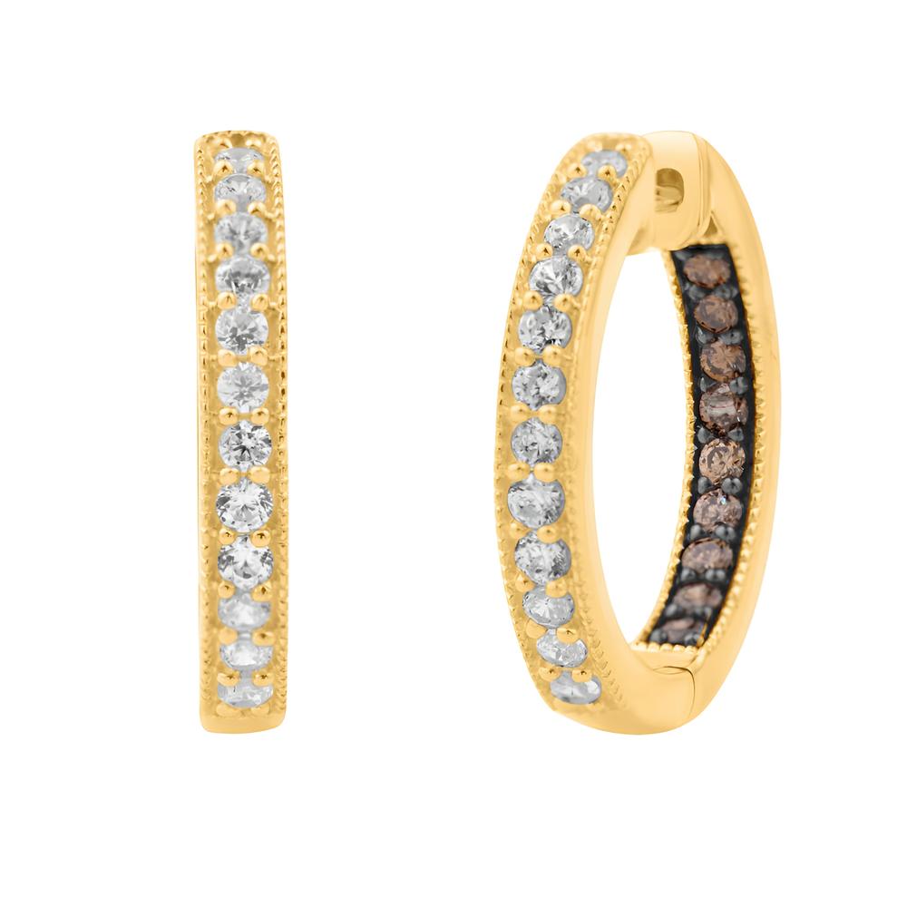 Diamond Classic Hoops