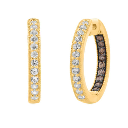 Diamond Classic Hoops