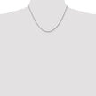 10k White Gold 1.75mm Diamond-cut Rope Chain