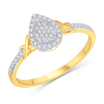 Diamond Pear Ladies Ring