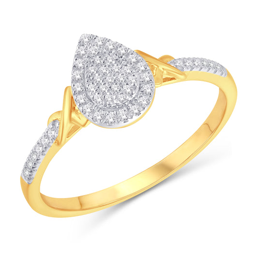 Diamond Pear Ladies Ring