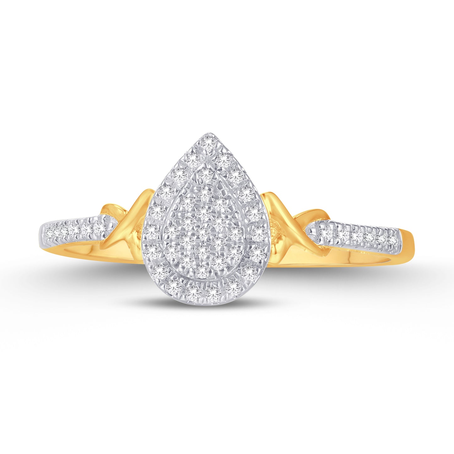 Diamond Pear Ladies Ring