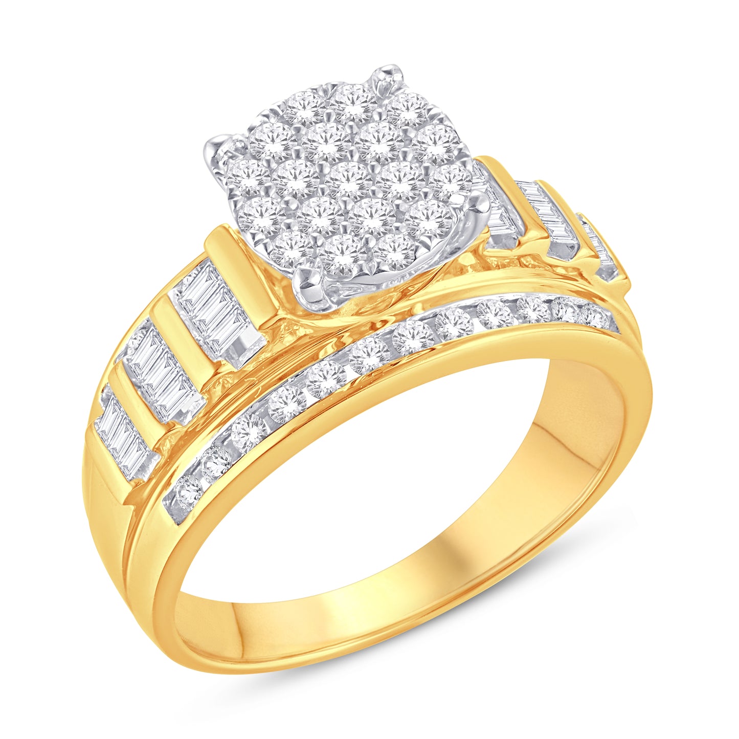 Diamond Round Ladies Ring