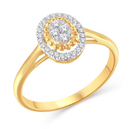 Diamond Oval Ladies Ring