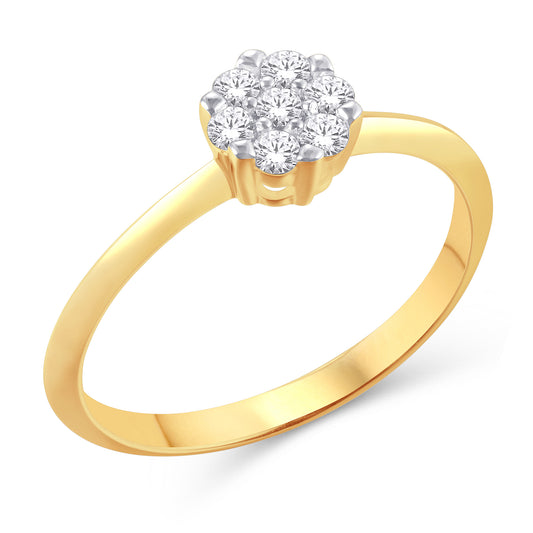 Diamond Flower Ladies Ring