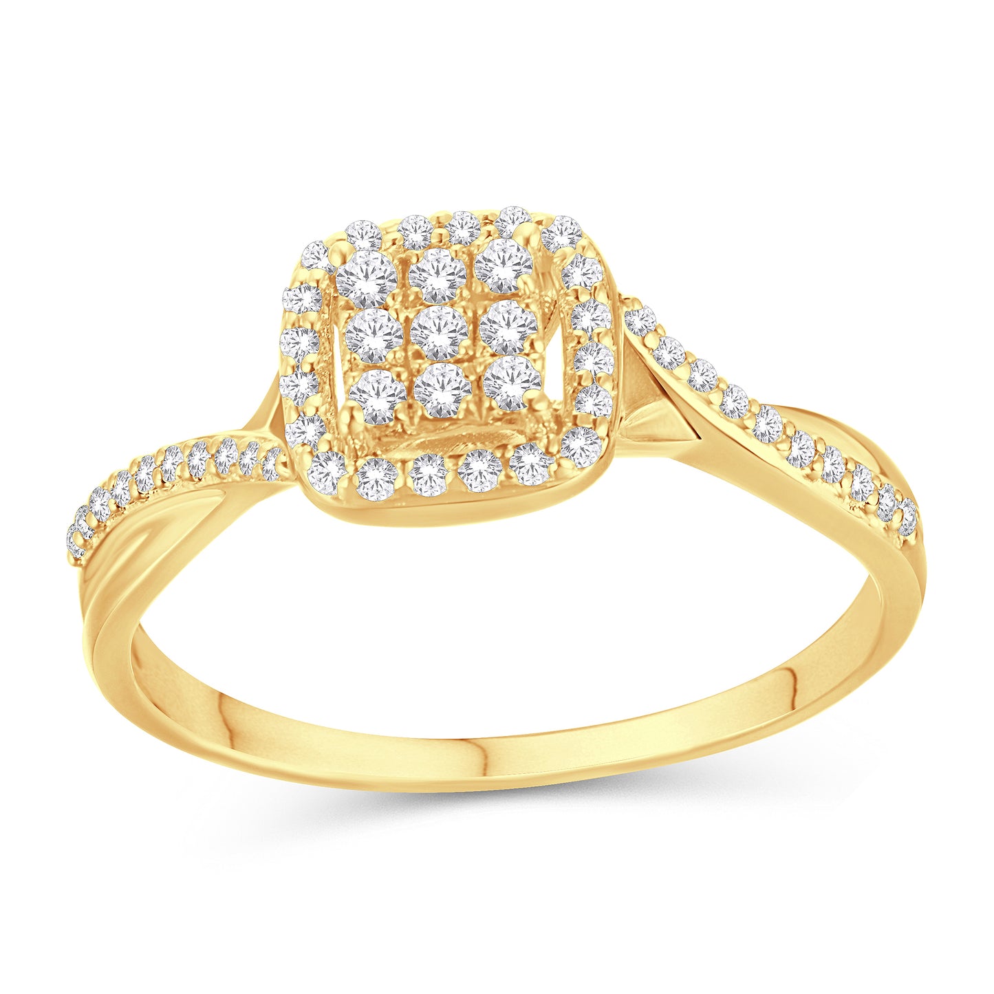 Diamond Bypass Ladies Ring