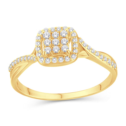 Diamond Bypass Ladies Ring