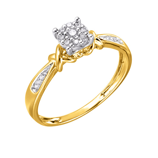 Diamond Round Ladies Ring