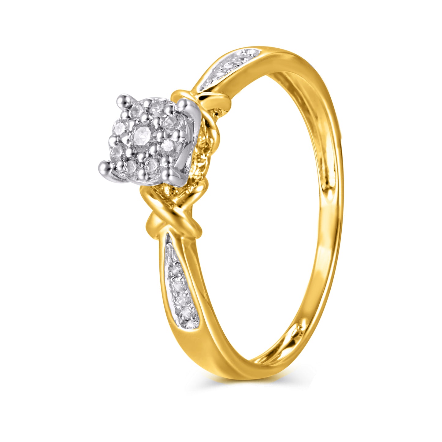 Diamond Round Ladies Ring