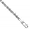 10k White Gold 3.0mm Diamond-cut Rope Chain