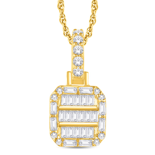 Diamond Cushion Pendant
