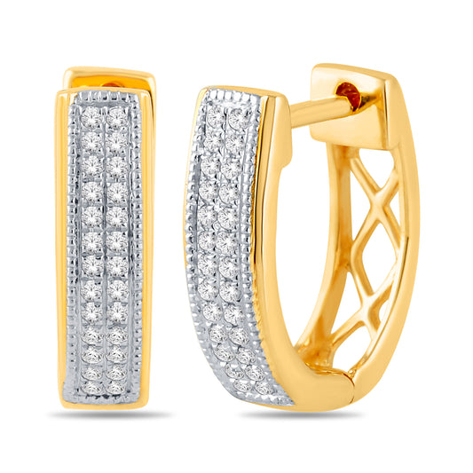 Diamond Classic Hoops