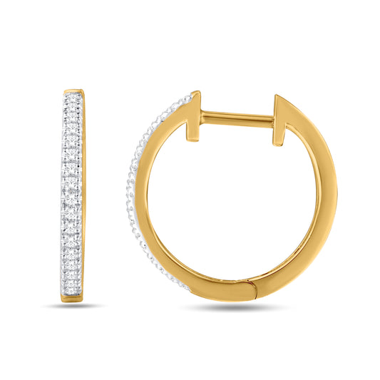 Diamond Classic Hoops