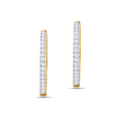 Diamond Classic Hoops