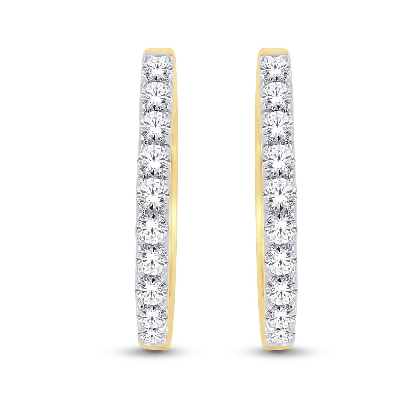 Diamond Classic Hoops