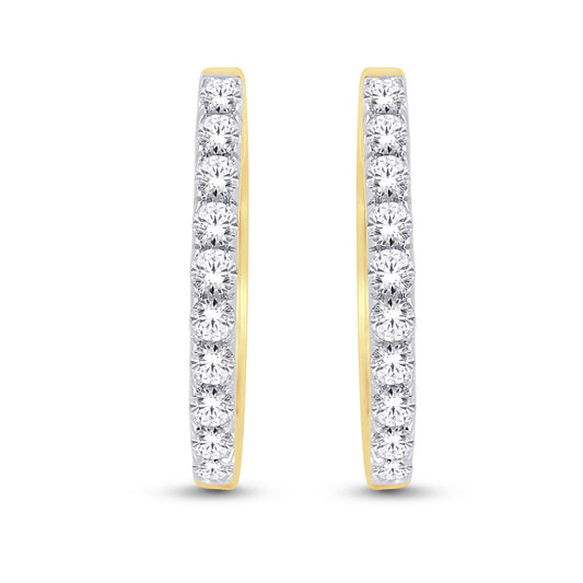 Diamond Classic Hoops