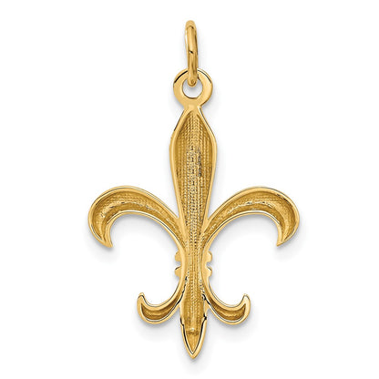 10k Hollow Fleur De Lis Charm