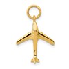10k 3-D Polished Jet Charm