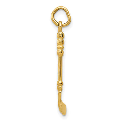10k Hockey Stick with Enamel Charm