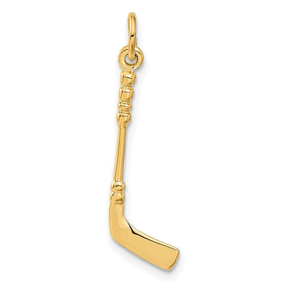 10k Hockey Stick with Enamel Charm