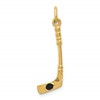 10k Hockey Stick with Enamel Charm