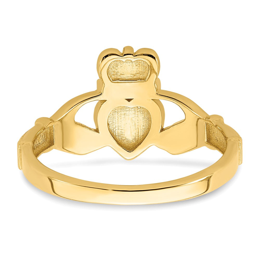 10k Polished Ladies Claddagh Ring