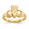 10k Polished Ladies Claddagh Ring