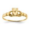 10K Polished Claddagh Size 4.5 Baby / Childs Ring
