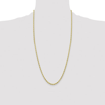 10k 3mm Semi-Solid Rope Chain
