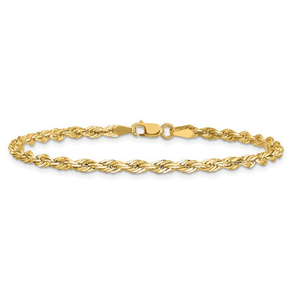 10k 3mm Semi-Solid Rope Chain